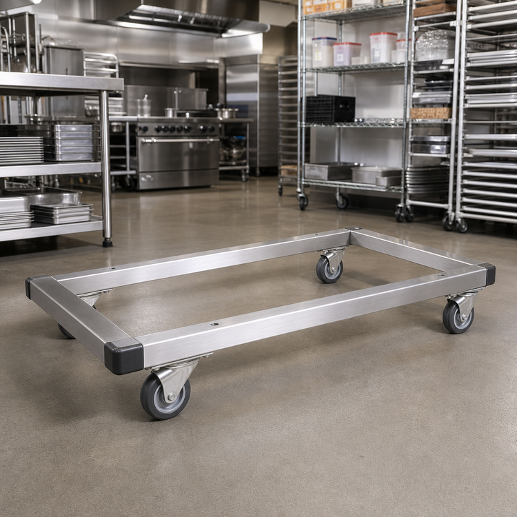 Product image #2 for Metro Made-to-Order 60"W x 24"D Stainless Steel Truck Dolly Frame with Wraparound Bumper