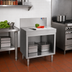 Thumbnail image #2 for Eagle Group Spec-Bar Freestanding Open Base Stainless Steel Workboard Cabinet, 36-Inch W x 19-Inch D