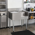 Thumbnail image #2 for Eagle Group 2200 Series BM3-22R Underbar Ice Bin/Cocktail Station with Left Ice Bin, Blender Recess & Liquid Waste Chute, 36"W x 24"D
