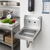 Thumbnail image #2 for John Boos Pro-Bowl Wall-Mount Stainless Steel Hand Sink with 9 x 9 x 5-Inch Bowl