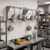 Thumbnail image #2 for Eagle Group WM48APR-X Wall-Mounted Double-Bar Aluminum Pot Rack, 48 Inch