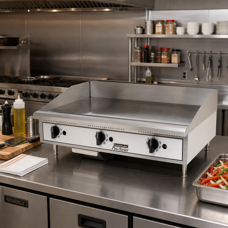 Product image #2 for Toastmaster TMGT36 36-Inch Countertop Thermostatic Natural Gas Griddle