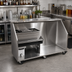 Thumbnail image #2 for Glastender 84-Inch Stainless Steel Portable Bar for Stackable Cups with Refrigerator Space