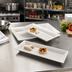Thumbnail image #2 for American Metalcraft Endurance 21-Inch Rectangular White Melamine Platter