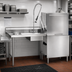 Thumbnail image #2 for Eagle Group Straight Soiled Dishtable with Left-to-Right Operation and 20 x 20 x 5 Inch Pre-Rinse Sink