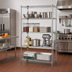 Thumbnail image #2 for Quantum 60-Inch W x 21-Inch D x 63-Inch H Stationary Wire Shelving Starter Kit, Chrome Plated