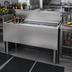 Thumbnail image #2 for Glastender 48-Inch Stainless Steel Underbar Ice Bin/Cocktail Unit with Left Bottle Well and 10-Circuit Cold Plate