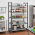 Thumbnail image #2 for Cambro Camshelving Basics Plus 5-Tier Stationary Vented Polymer Shelving Starter Unit, 18 x 48 x 72 Inches, Brushed Graphite