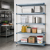 Thumbnail image #2 for MetroMax Q 5-Shelf Add-On Polymer/Wire Shelving Unit, 36W x 24D x 74H