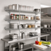 Thumbnail image #2 for Eagle Group QuadTruss Piggyback 3-Tier Wall-Mounted Wire Shelf Kit, 24-Inch W x 18-Inch D, Chrome