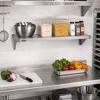 Thumbnail image #2 for Eagle Group Valu-Master SS1430V Solid Galvanized Steel Shelf, 30"W x 14"D, Gray Epoxy, 600 lb Capacity Case of 4