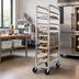 Thumbnail image #2 for Mobile All-Welded Aluminum End-Load Platter Rack, 9-Platter Capacity