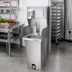 Thumbnail image #2 for Krowne Pedestal-Mounted Stainless Steel Hand Sink with Foot Pedal Valve, Side Splashes, and Soap/Towel Dispenser