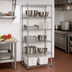 Thumbnail image #2 for Eagle Group 5-Tier Starter Wire Shelving Unit, 30 x 24 x 74 Inches, Stainless Steel Finish