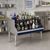 Thumbnail image #2 for Advance Tabco Prestige 5-Step Freestanding Stainless Steel Liquor Bottle Display Unit, 24 x 30 x 36 Inches, Approx. 30-Bottle Capacity