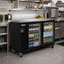 Thumbnail image #2 for IKON Refrigeration 61-Inch Back Bar Cooler with 2 Sliding Glass Doors, 14.16 Cu. Ft.