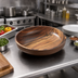 Thumbnail image #3 for American Metalcraft 235 oz Round Melamine Bowl with Acacia Wood Finish