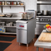 Thumbnail image #2 for IKON Cooking 40-55 lb LP Gas Floor Fryer with Millivolt Thermostat and 4 Heat Tubes