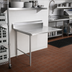 Thumbnail image #2 for Straight Clean Dishtable, 36 x 30 x 43-1/2 Inches, Left-to-Right, 16-Gauge 430 Stainless Steel Top