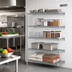 Thumbnail image #2 for Eagle Group 30 x 18 x 86 Inch 5-Tier Chrome-Plated Add-On Wire Shelving Unit with QuadTruss Design