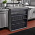 Thumbnail image #2 for Glastender Open Front Back Bar Glass Storage Cabinet with 3 Adjustable Stainless Steel Shelves, 30 Inch Wide