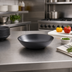 Thumbnail image #3 for American Metalcraft 12 oz Round Black Matte Melamine Bowl