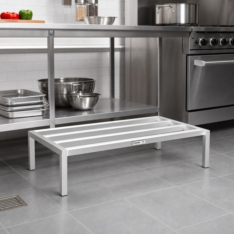 Product image #2 for Channel Manufacturing Standard Series Tubular Aluminum Dunnage Rack, 48 x 20 x 12 Inches