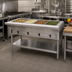 Thumbnail image #2 for Eagle Group 63-1/2 Inch 4-Well Liquid Propane Hot Food Table with Open Base, Cutting Board, and Undershelf