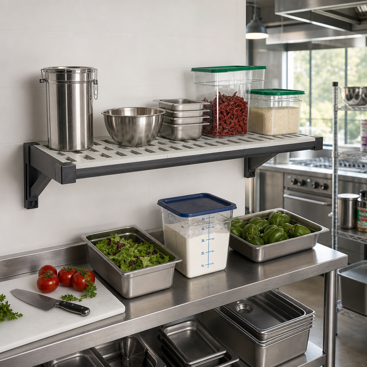Product image #2 for Cambro Camshelving Elevation Series 24" x 36" Vented Wall Shelf Kit