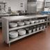 Thumbnail image #2 for Advance Tabco Stainless Steel Dish Cabinet with Open Base and Mid-Shelf, 144-Inch W x 15-Inch D x 35.5-Inch H