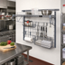 Thumbnail image #2 for Quantum SGK-401836-2GY Medium-Duty Wall-Mounted Storage Grid Starter Kit with Shelf, Basket, and Holders
