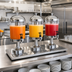 Thumbnail image #2 for Triple Juice Dispenser with 3 x 8-Quart Round Tanks, Built-In Taps and Drip Trays
