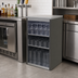 Thumbnail image #2 for Glastender Stationary Open Front Back Bar Glass Storage Cabinet, 18