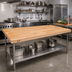 Thumbnail image #2 for John Boos 84-Inch x 36-Inch Edge Grain Northern Hard Rock Maple Work Table Top