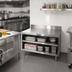 Thumbnail image #2 for La Rosa Refrigeration 24 Inch x 28 Inch Open Shelf Utility Stand with 304 Stainless Steel Top