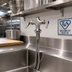 Thumbnail image #3 for T&S Brass Stainless Steel Single-Hole Deck-Mount Mixing Faucet with Swivel Outlet, Less Nozzle