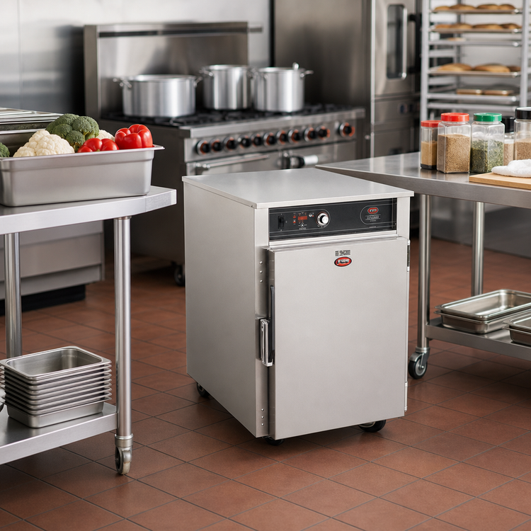 Product image #2 for FWE G2 Series Half-Height Mobile Low Temp Cook & Hold Cabinet, 7 Full-Size Pan Capacity