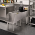 Thumbnail image #3 for Perlick 12-Inch Freestanding Stainless Steel Underbar Blender Station with Dump Sink and Recessed Blender Shelf