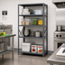 Thumbnail image #2 for IRONMAN 4-Shelf Open Stationary Steel Shelving Unit, 12 x 36 x 75 Inches