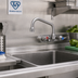 Thumbnail image #2 for T&S Brass EverSteel Wall-Mount Workboard Mixing Faucet, 4-Inch Centers, 6-Inch Swing Nozzle