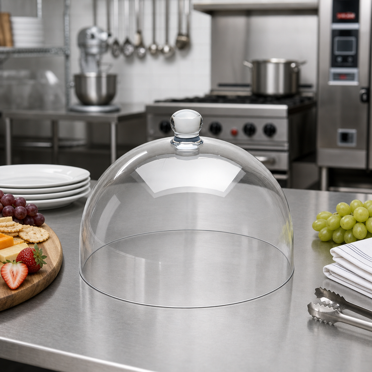 Product image #2 for American Metalcraft Lift 12-1/8-Inch Round Clear Polycarbonate Dome Cover