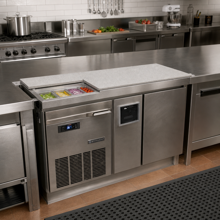 Product image #2 for Simulated Stone Built-In Cold Shelf with Remote Refrigeration, 30" x 18"