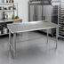 Thumbnail image #2 for Spec-Master Stainless Steel Work Table with Rear Upturn, 108-Inch Wide x 36-Inch Deep