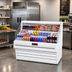 Thumbnail image #2 for Howard-McCray Ovation Series R-OS30E-6 75 Inch Remote Open Merchandiser with Straight Plexi, White