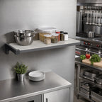Thumbnail image #2 for Cambro Camshelving® Elevation EWSSK2136S580 Wall-Mounted Solid Shelf Kit, 21 x 36 Inches, Brushed Graphite
