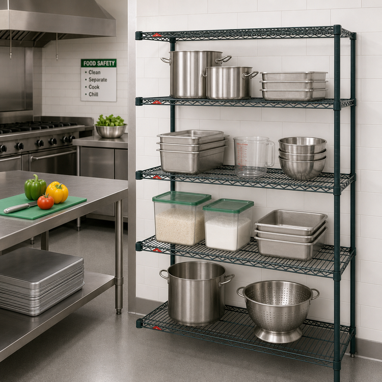 Product image #2 for Metro Super Erecta 4-Shelf Add-On Wire Shelving Unit, 30"W x 24"D x 63"H
