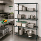 Thumbnail image #2 for Metro Super Erecta AN526K3 4-Shelf Add-On Wire Shelving Unit, 30"W x 24"D x 63"H, Metroseal 3 Epoxy Finish