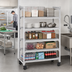Thumbnail image #3 for Cambro Camshelving Premium 5-Shelf Vented Mobile Starter Unit, 24-Inch Deep x 42-Inch Long x 75-1/4-Inch High, Speckled Gray