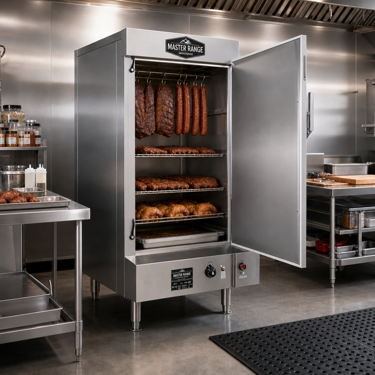 Product image #2 for MasterRange 24-Inch Natural Gas Smokehouse Smoker with 3 Tubular Burners