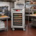Thumbnail image #2 for Metro C5 6 Series Mobile Half-Height Pass-Thru Heated Holding Cabinet with Tempered Glass Doors, 120V